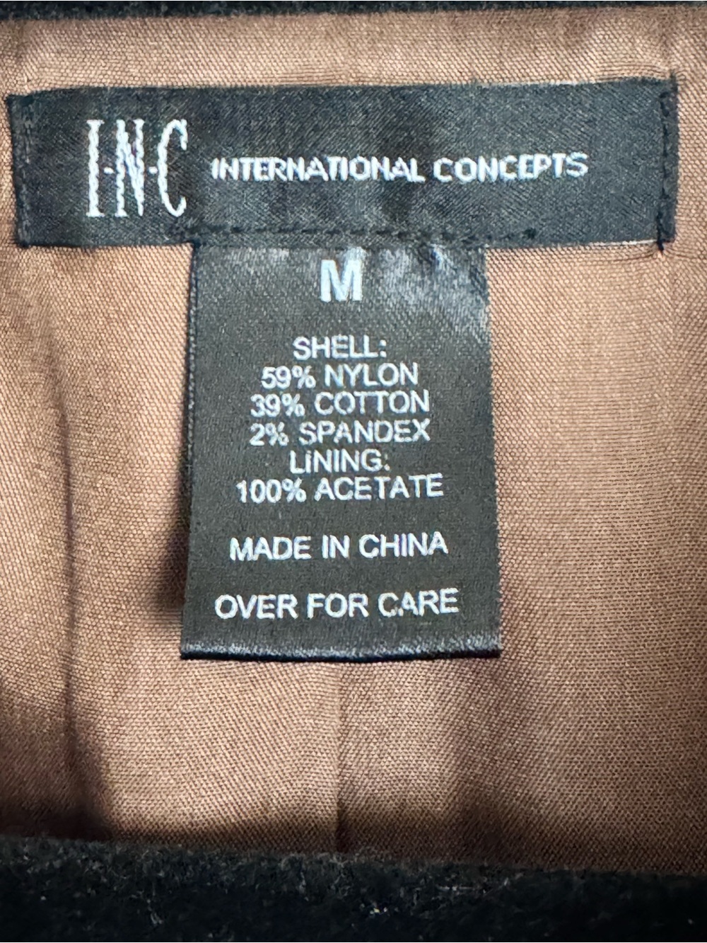 INC International Concepts Brown Short-Sleeve Trench Midi with Tie Belt - Picture 4 of 4